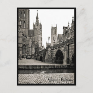 Gante, Bélgica. Gent, tarjeta postal