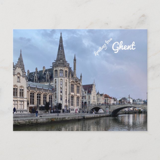 Gante, Bélgica. Postal (Anverso)