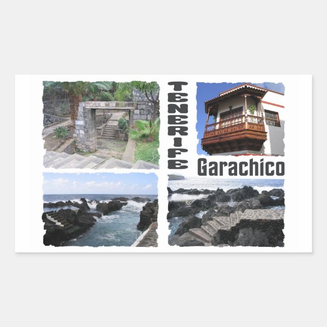 Garachico, pegatinas de Tenerife (Anverso)