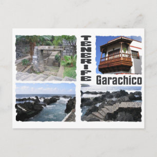 Garachico, postal del personalizado de Tenerife