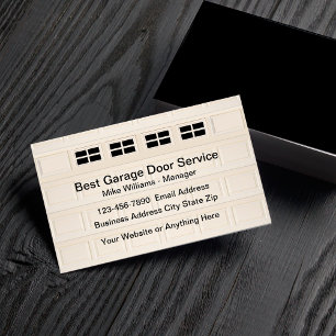 Garage Door Services Tarjetas de visita simples