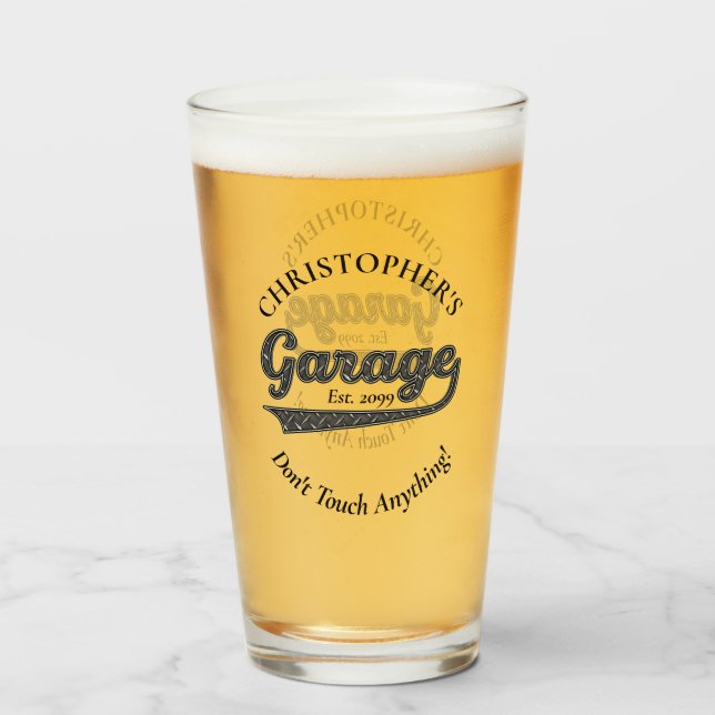 Garage No Toques Nada De Beer Pint (Anverso (lleno))