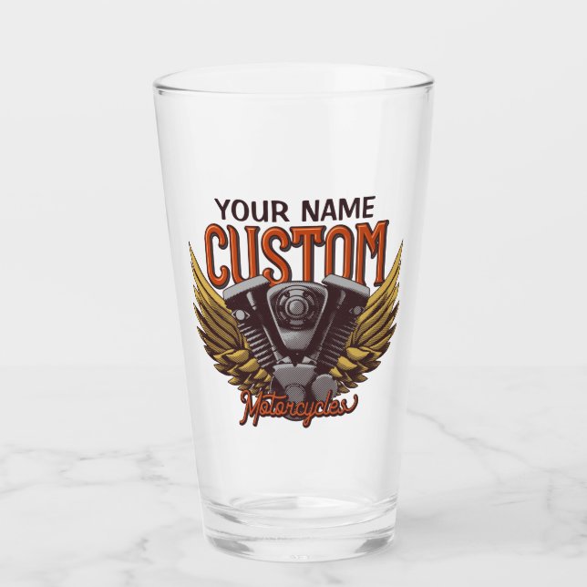 Garaje de motocicleta personalizada Eagle Wings Bi (Anverso)