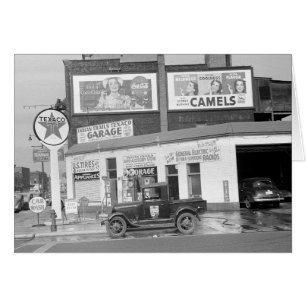 Garaje y estación de servicio, 1940