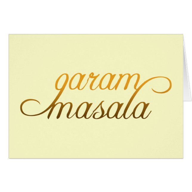 Garam Masala (Anverso (Horizontal))