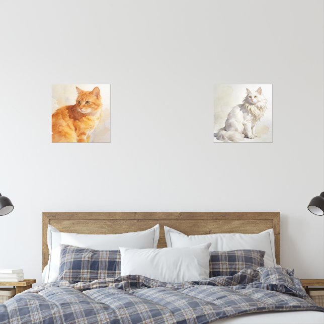  Garden Cat Print Set (Dormitorio)