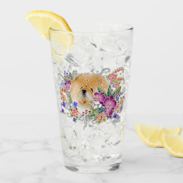 GARDEN DANCE Chow 16 oz diseño de vidrio frontal y