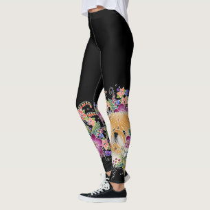GARDEN DANCE CHOW - Leggings de diseñador