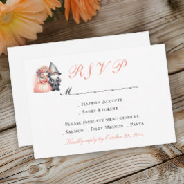 Garden Gnome Wedding RSVP | Naranja Woodland Summe