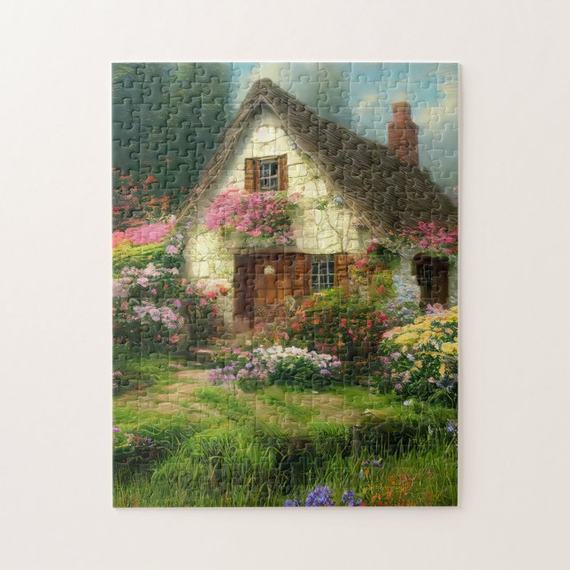 GARDEN JIGSAW PUZZLE DE LA ETIQUETA INGLESA (Vertical)
