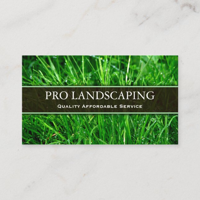 Gardener / tarjeta de visita de paisajismo (Anverso)