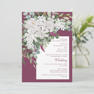 Gardenia / Invitación morada de Boda Snapdragon