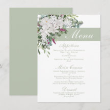 Gardenia / Menú de sabanas de Snapdragon de 4,5" x