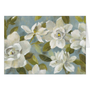 Gardenias en azul de la pizarra