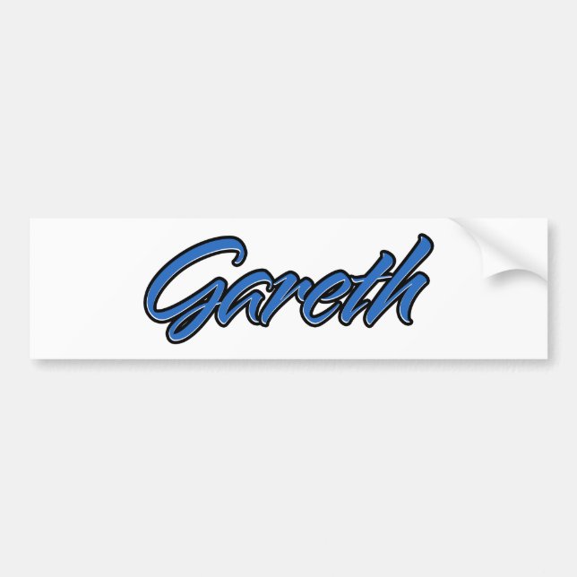 Gareth Name blue Aufkleber Pegatina Autoaufkleber (Frente)