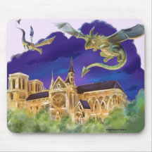 Gárgola Notre Dame - París Alfombrilla de ratón