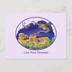 Gargola Notre Dame - Tarjetas Postales de Sueños d