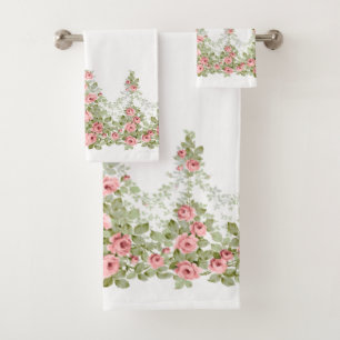 Garlands de elegantes Rosas victorianos rosados