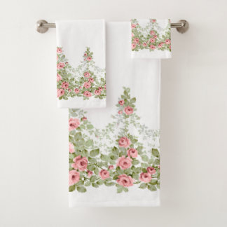 Garlands de elegantes Rosas victorianos rosados