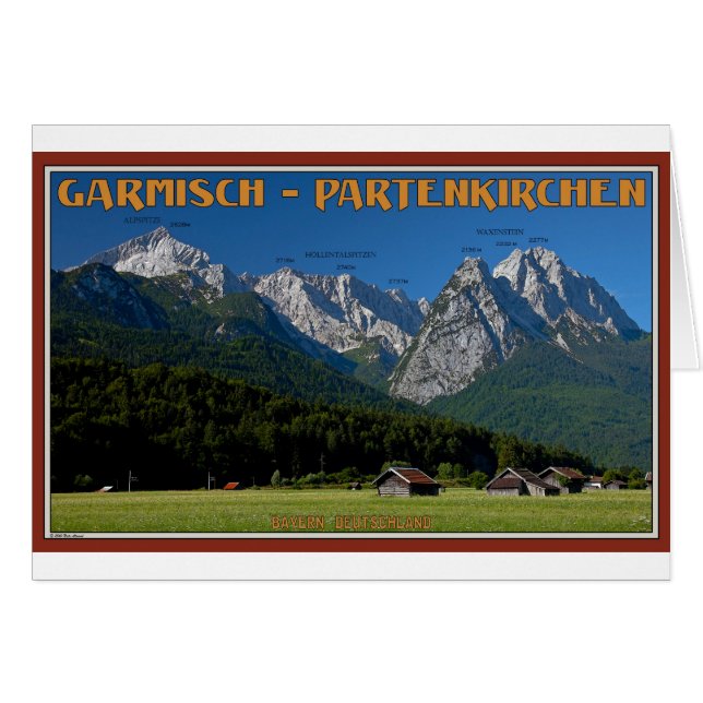 Garmisch - El Zugspitze y el Alpspitze (Anverso (Horizontal))