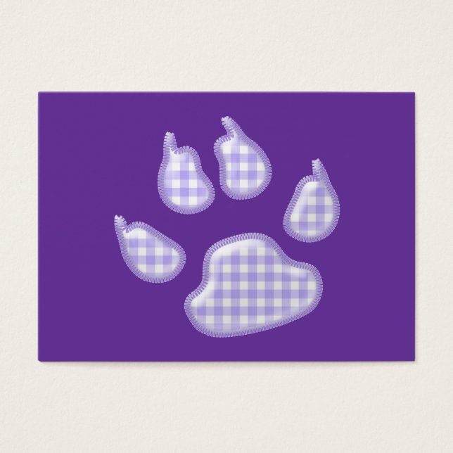 garra de perro de gingham - púrpura (Frente)