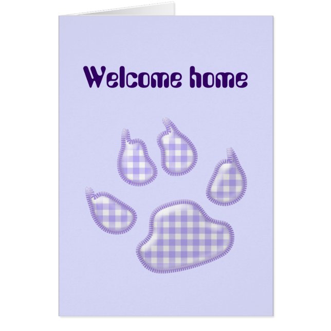 garra de perro de gingham - púrpura (Frente)