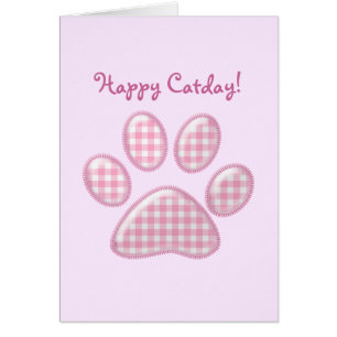 garra gata gingham - rosa