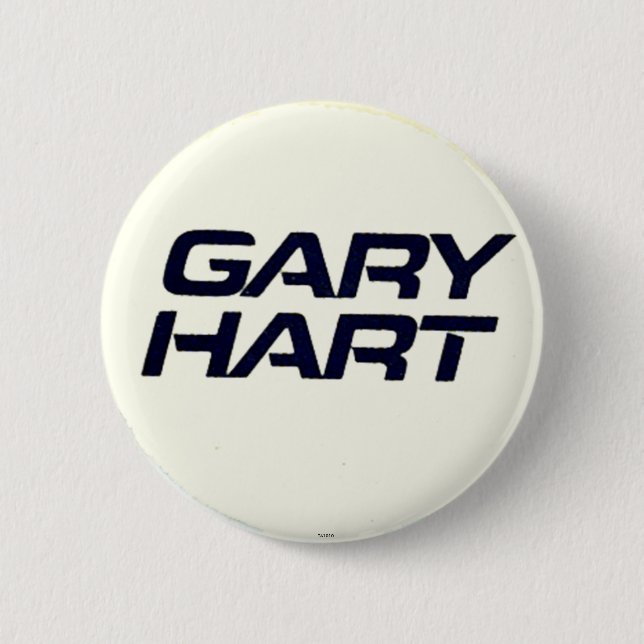 Gary Hart - botón (Anverso)