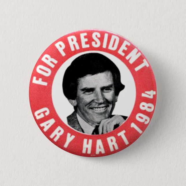 Gary Hart - botón (Anverso)