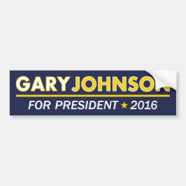 Gary Johnson para el presidente pegatina para el