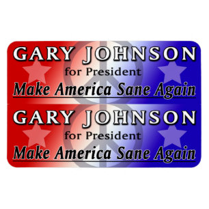 Gary Johnson para los imanes del presidente 2x6