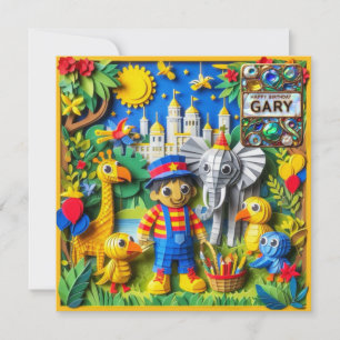 GARY ~ Tarjeta de cumpleaños ~ Ranger de parque ~