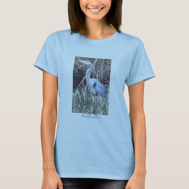 Garza para mujer del azul de la camisa (Anverso)