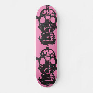 GAS MASK PINK SKATEBOARD