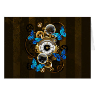 Gases de vapor y mariposas azules