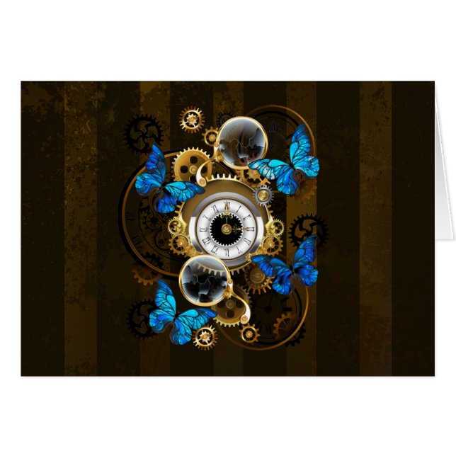 Gases de vapor y mariposas azules (Anverso (Horizontal))