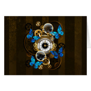 Gases de vapor y mariposas azules