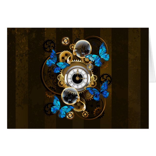 Gases de vapor y mariposas azules (Anverso (Horizontal))