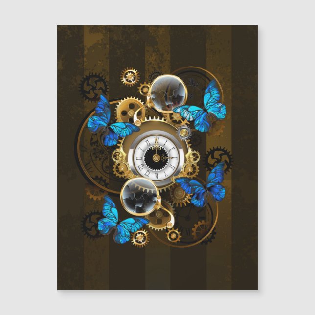 Gases de vapor y mariposas azules (Anverso)
