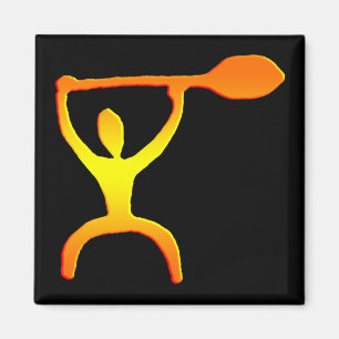 Gasolina de remo hawaiano petroglifo - imán