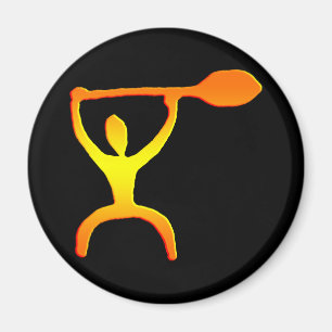 Gasolina de remo hawaiano petroglifo - imán