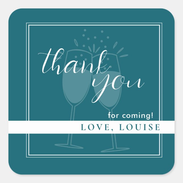 Gasolina Profunda Gracias Pegatina (Anverso)