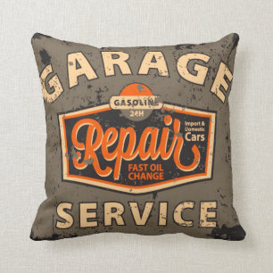 Gasolinera auto de la almohada del diseño del