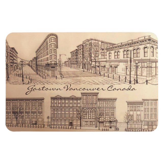 Gasto en imán personalizado de recuerdo de Vancouv (Horizontal)