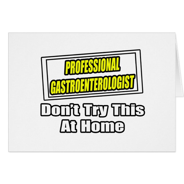 Gastroenterólogo profesional... Chiste (Anverso (Horizontal))