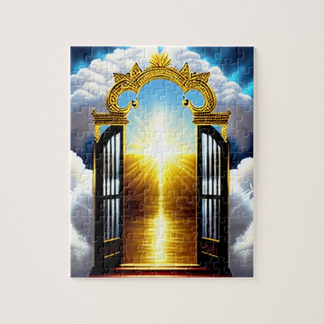 Gate To Heaven Christian Art Puzzle (Vertical)