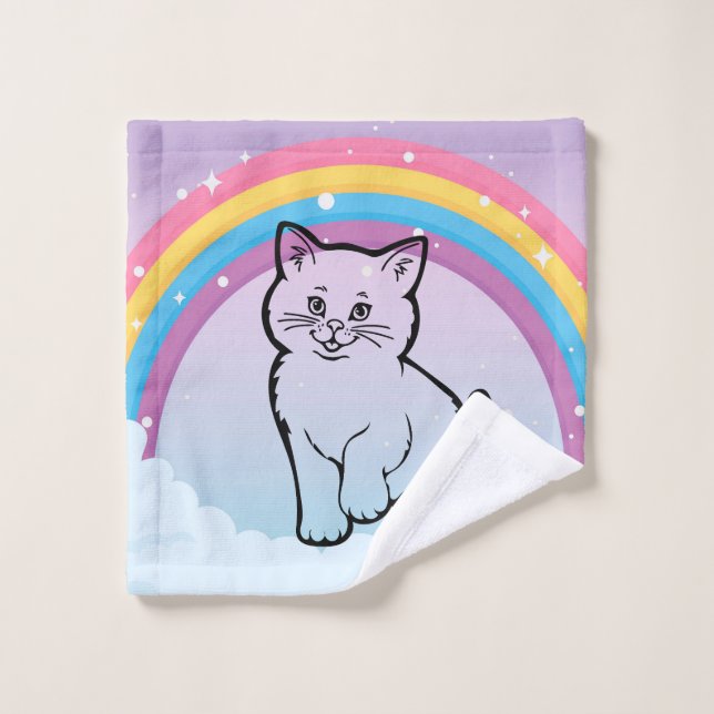 gatito arcoiris (Toallita)