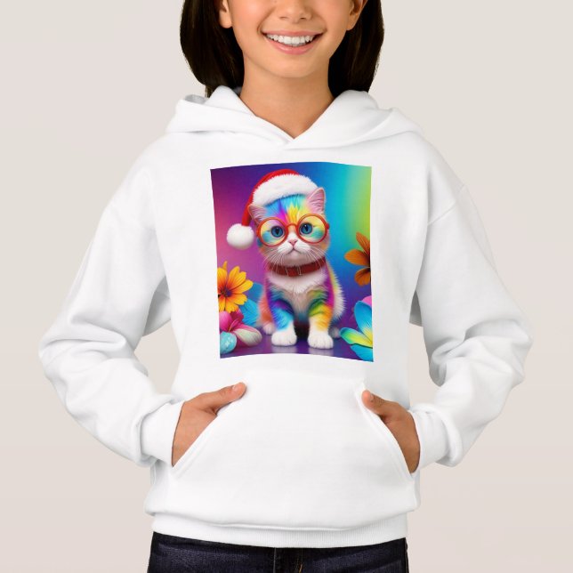 Gatito arcoiris Santa Claus-57357 (Anverso)