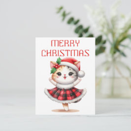 Gatito Bailarín - Tarjeta de Navidad