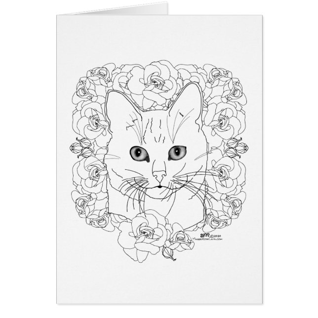 Gatito con Rosas (Frente)
